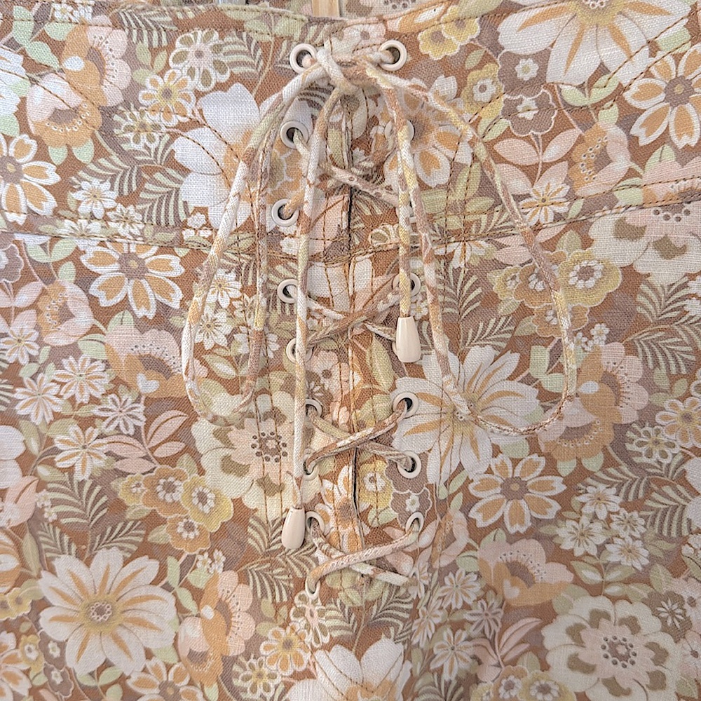 Zimmermann Floral Mini corset skirt NWOT - Picture 2 of 5